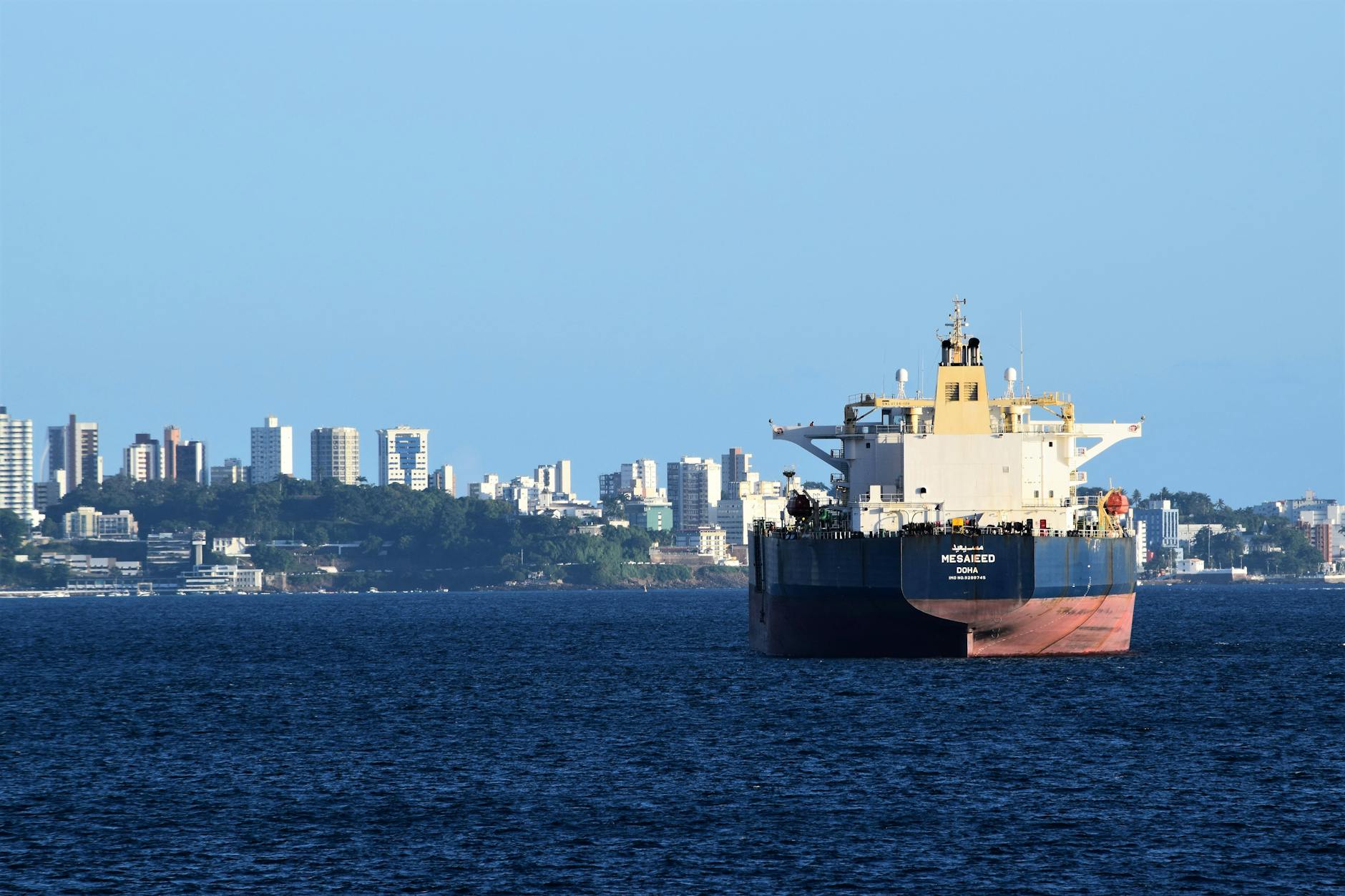 cargo ship on the sea